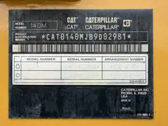 Caterpillar-140M - LOW HOURS-2011-210077