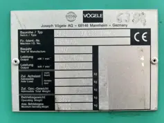 Vogele-SUPER 1800-2 - Including Extensions-2007-206176